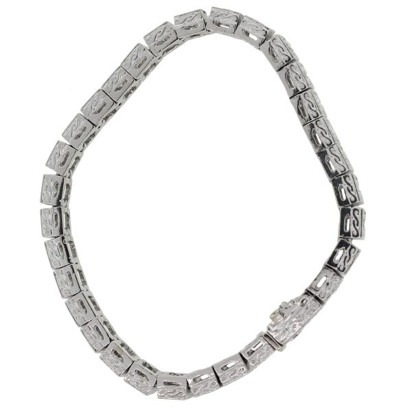 Platinum 7ctw Round Brilliant Diamond Tennis Bracelet