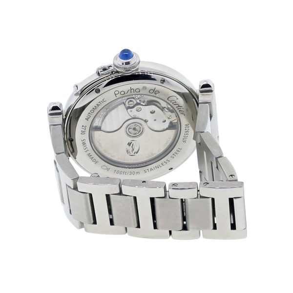Cartier 2730 Pasha Diamond Bezel Stainless Steel Watch
