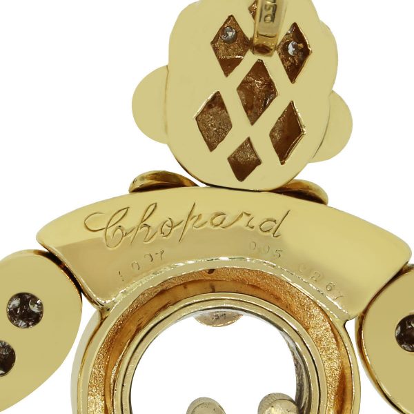 Chopard 18k Yellow Gold Happy Clown Diamond Pendant