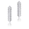 14k White Gold 6.98ctw Diamond Dangle Earrings