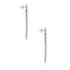 14k White Gold 6.98ctw Diamond Dangle Earrings