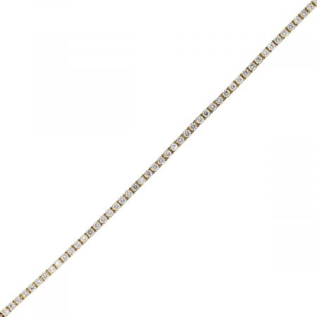 14k Yellow Gold 4.25ctw Diamond Tennis Bracelet