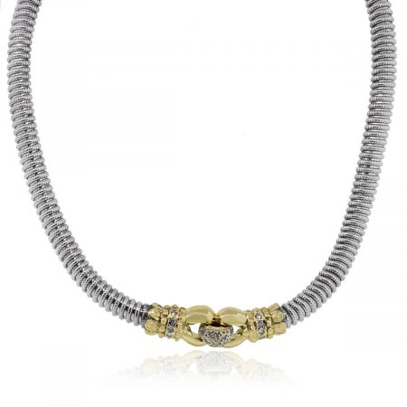 Alwand Vahan two tone necklace