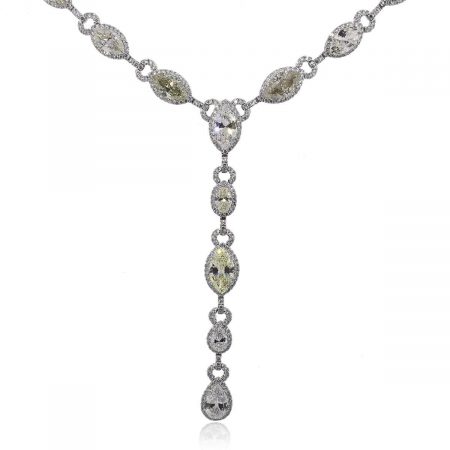 Platinum diamond necklace