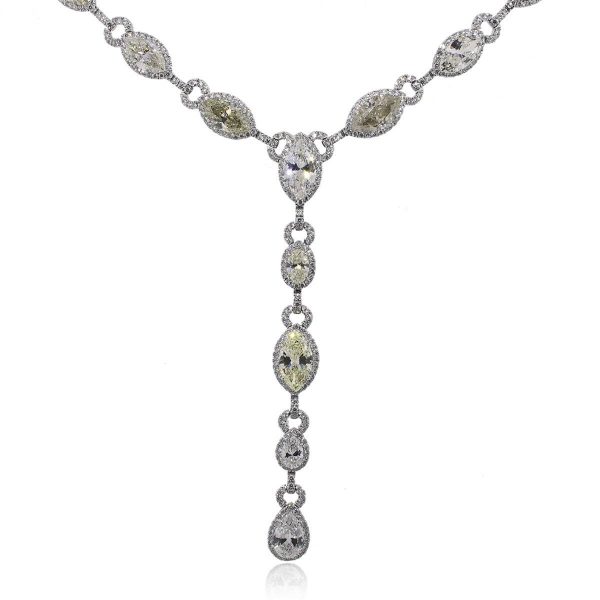 Platinum diamond necklace