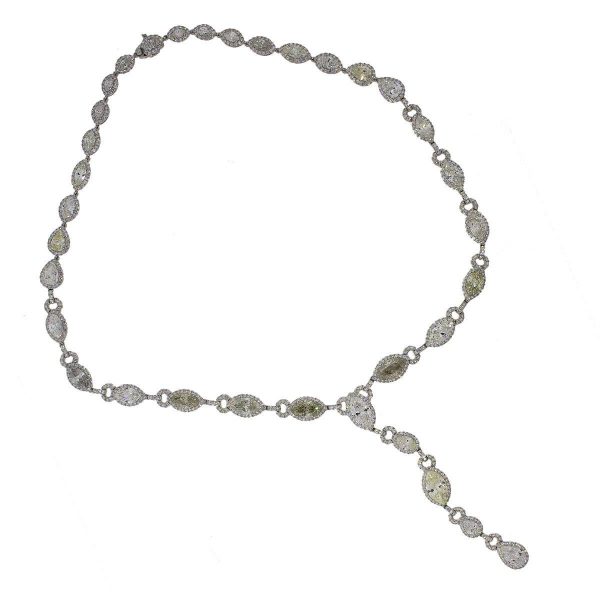 Platinum diamond necklace