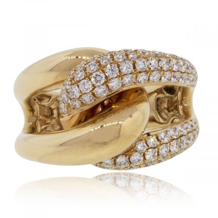 rose gold swirl ring