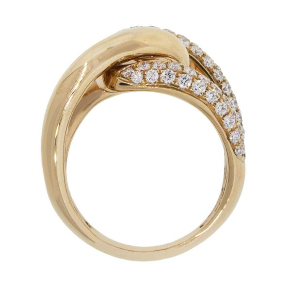 rose gold swirl ring