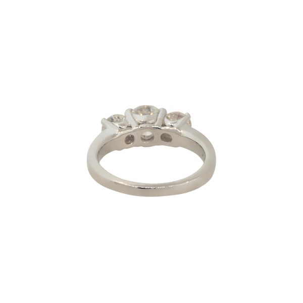 Platinum 2.19ctw 3 Stone Diamond Engagement Ring