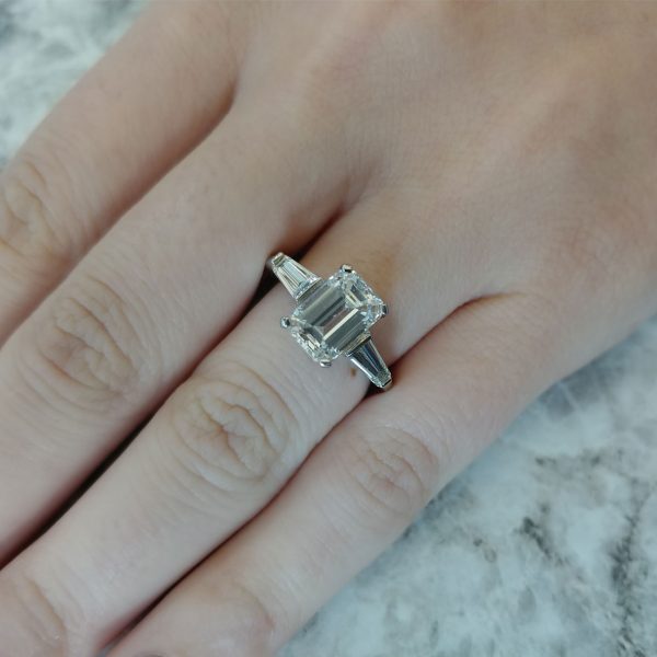 Platinum 2.49ctw White Diamond Engagement Ring