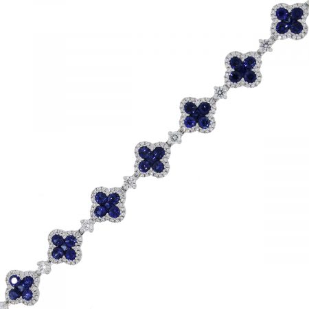 Sapphire diamond bracelet
