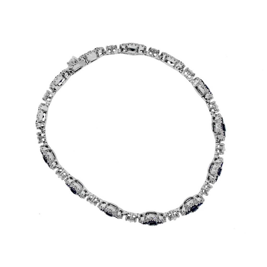 Sapphire diamond bracelet