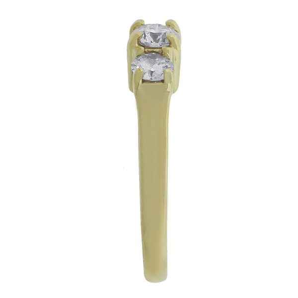 14k Yellow Gold 1ctw Round Cut Diamond Engagement Ring