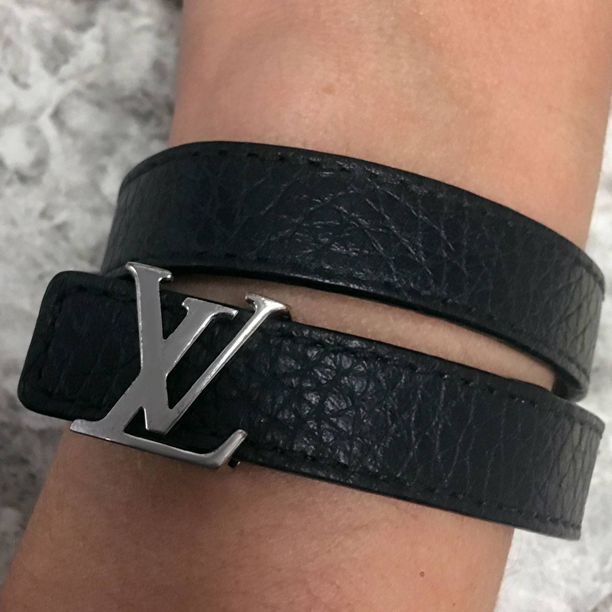 Louis Vuitton Double Wrap Leather Bracelet