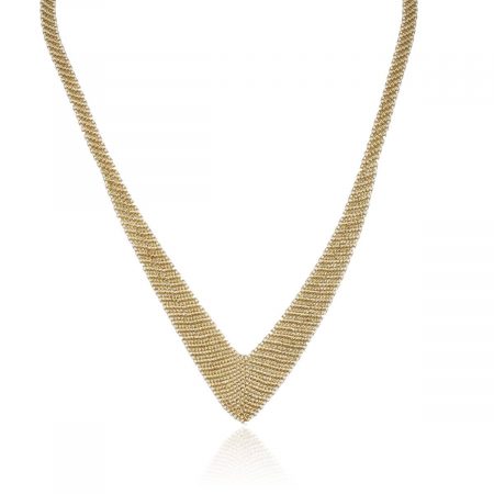 Tiffany & Co. 18k Yellow Gold Mesh Necklace