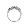 14k White Gold 0.75ctw Marquise and Round Brilliant Diamond Band