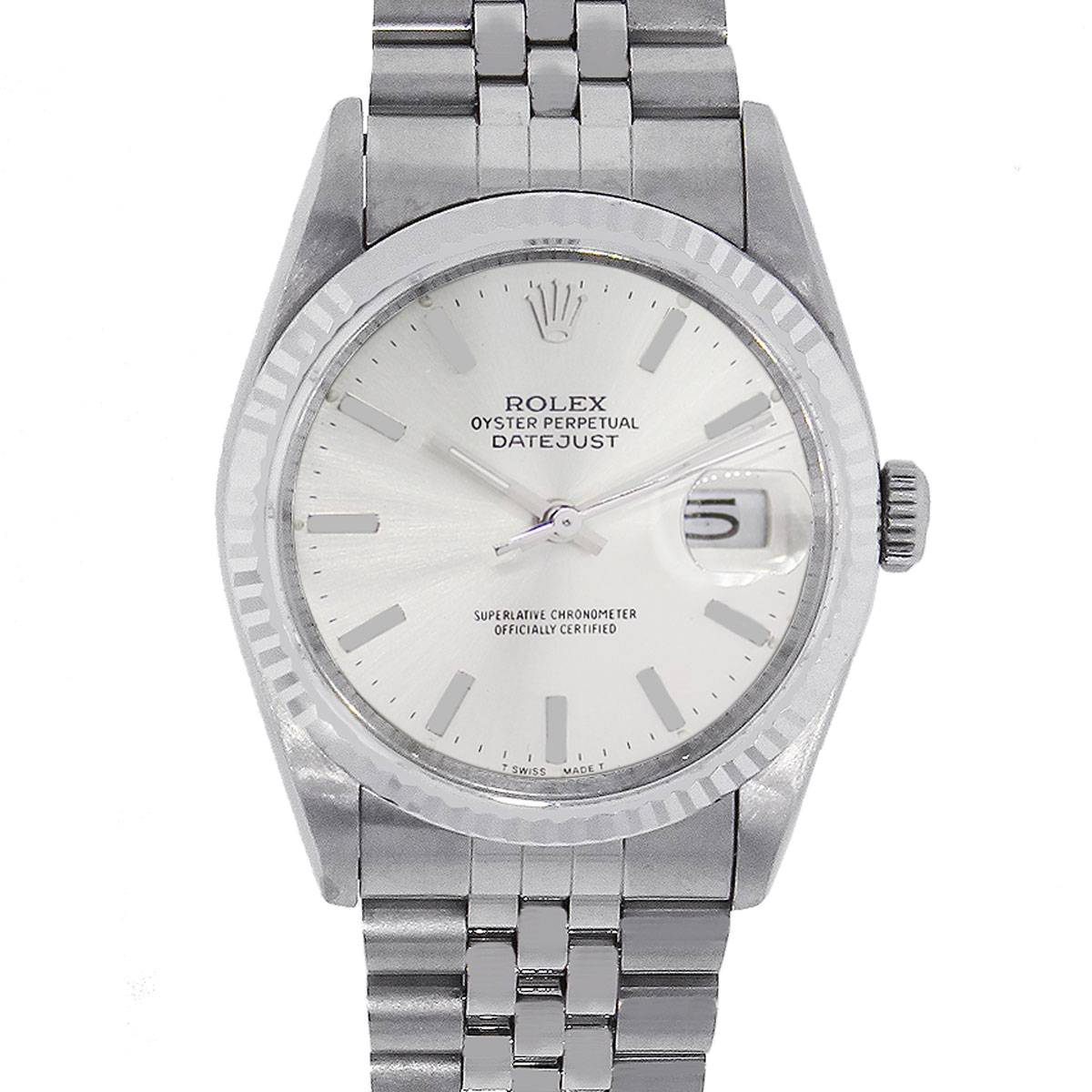rolex datejust 16234 silver dial