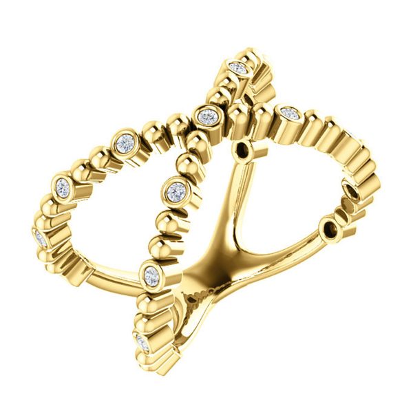 yellow gold diamond ring