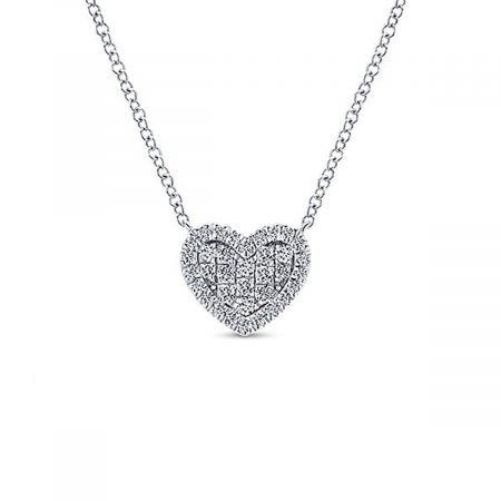 Gabriel & Co. diamond heart necklace