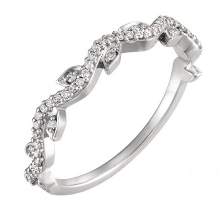 Diamond stackable ring