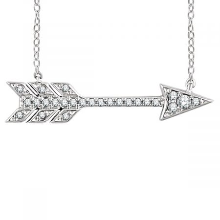 diamond arrow necklace