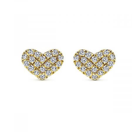 Gabriel & Co. heart diamond earrings