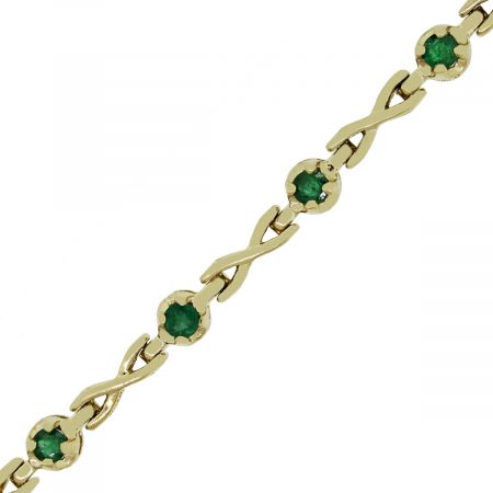 emerald gemstone bracelet