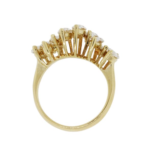 18k Yellow Gold 2ctw Marquise Shape Diamond Ring