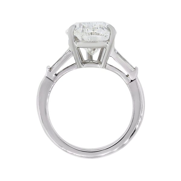 Platinum 5.60ct Pear Shape GIA Certified Diamond Engagement Ring