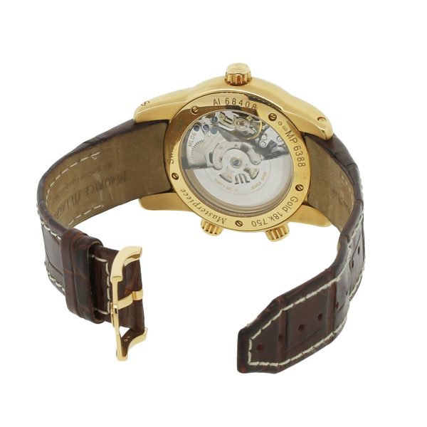 Maurice Lacroix MP6388 Masterpiece Reveil Globe 18k Rose Gold on Leather Strap Watch