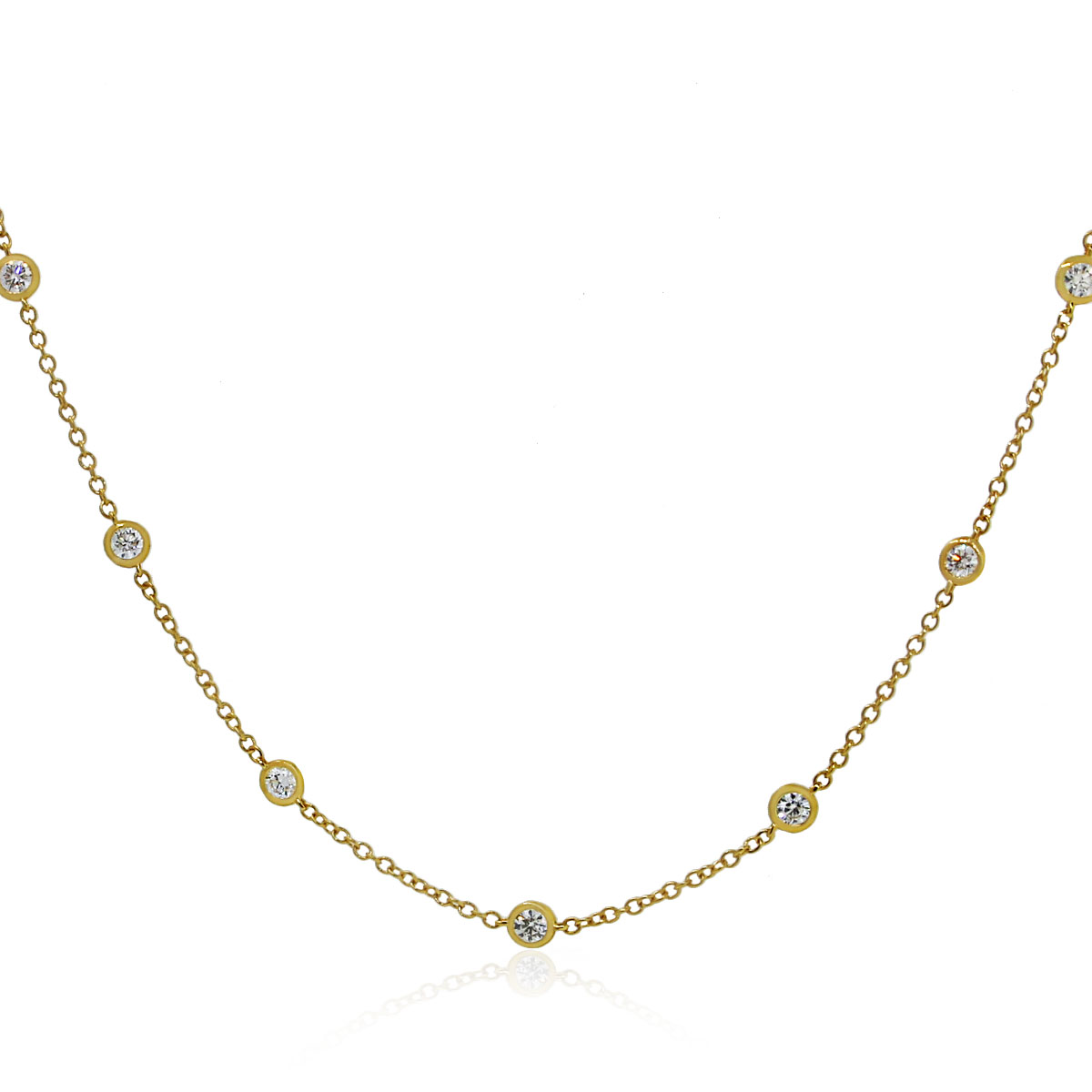 Diamond by the Yard Necklace - Gold or Silver – The Sterling Society