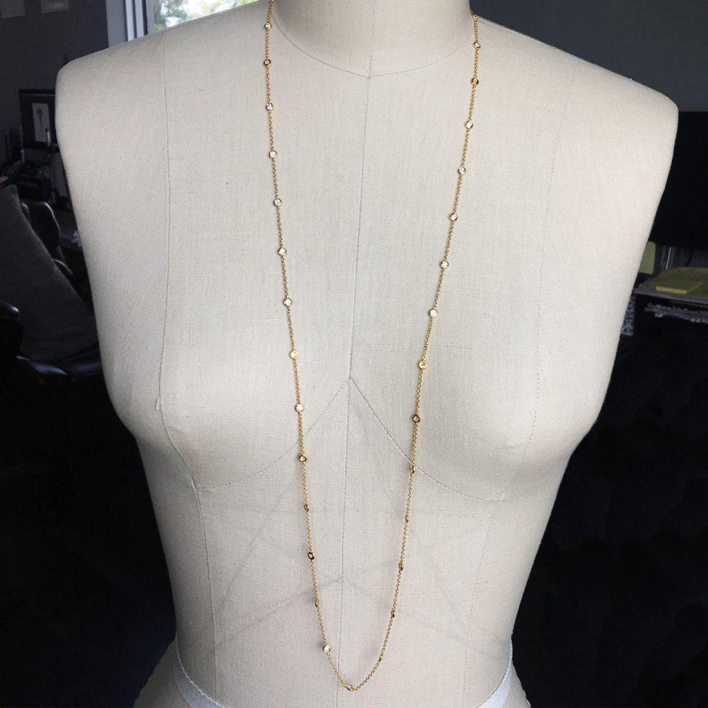 Diamonds by the yard necklace
