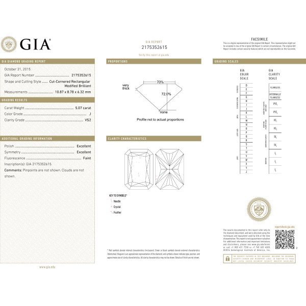 GIA certified radiant diamond