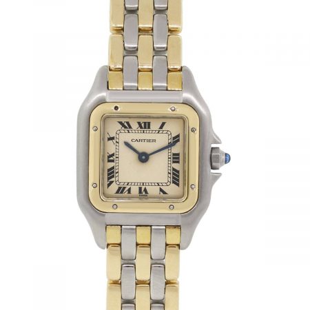 Cartier Panther 3 Row Gold Two Tone Quartz Watch