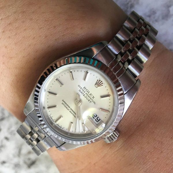 Rolex 69174 Datejust Silver Dial Stainless Steel Ladies Watch