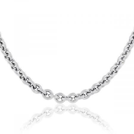 Movado Sterling Silver Cable Chain Necklace