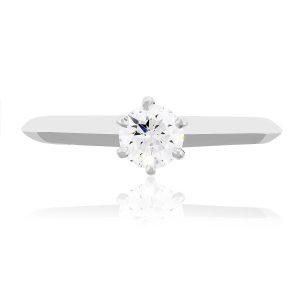 Tiffany & Co. Platinum 0.32ct Diamond Engagement Ring