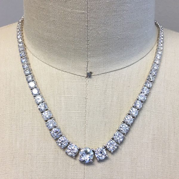 diamond tennis necklace