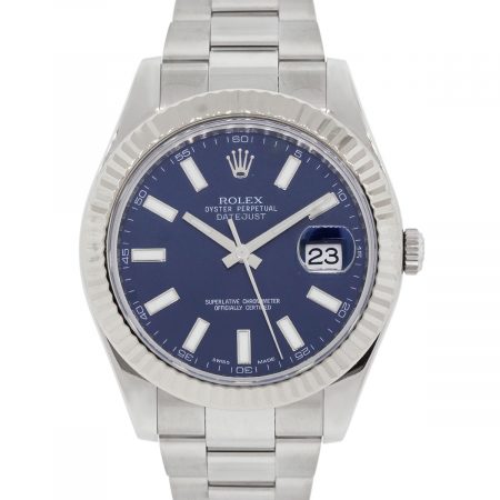 Rolex 116334 Datejust II Blue Stick Dial Stainless Steel Watch