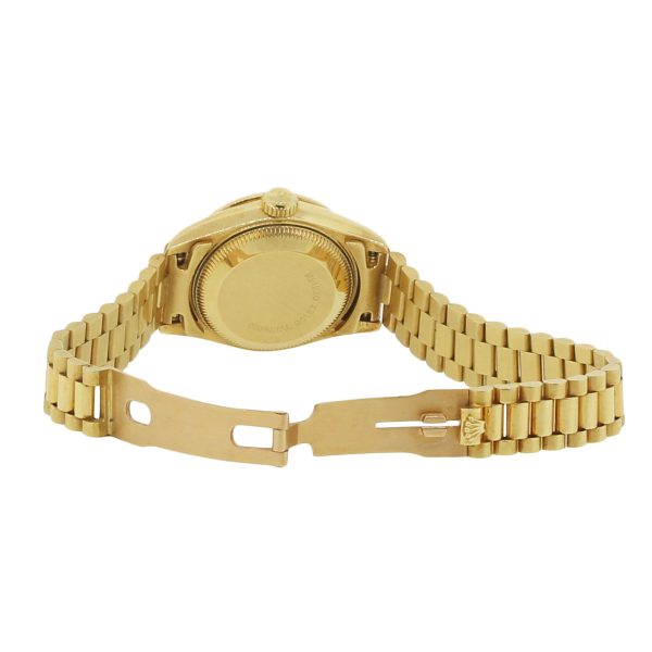 Rolex 69038 Datejust Crown Collection 18k Yellow Gold Ladies Watch