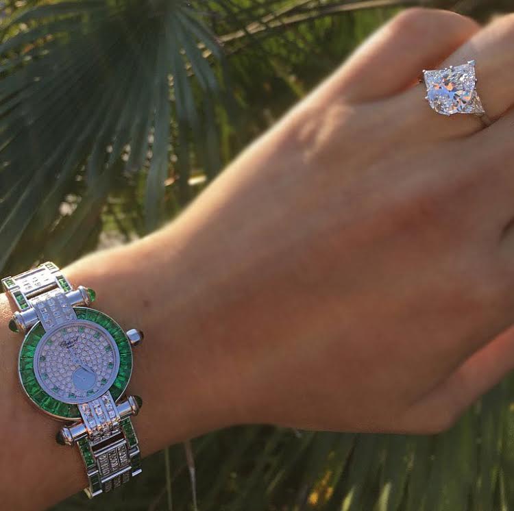 harry winston emerald diamond watch 