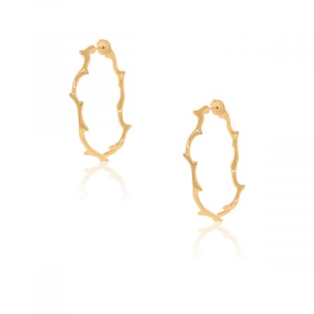 Christian Dior Bois De Rose 18k Rose Gold Hoop Earrings