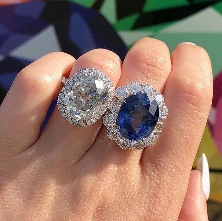 Kate Middleton’s diamond and sapphire ring