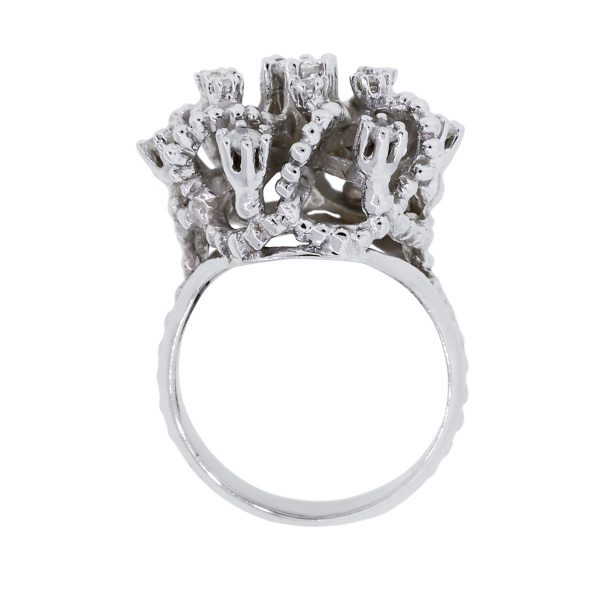 diamond cluster cocktail ring