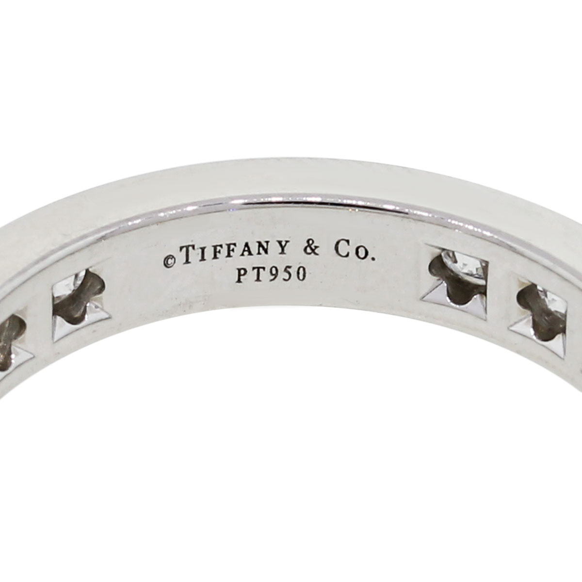Tiffany & Co. Platinum 2.30ctw Channel Set Diamond Eternity Band Ring ...
