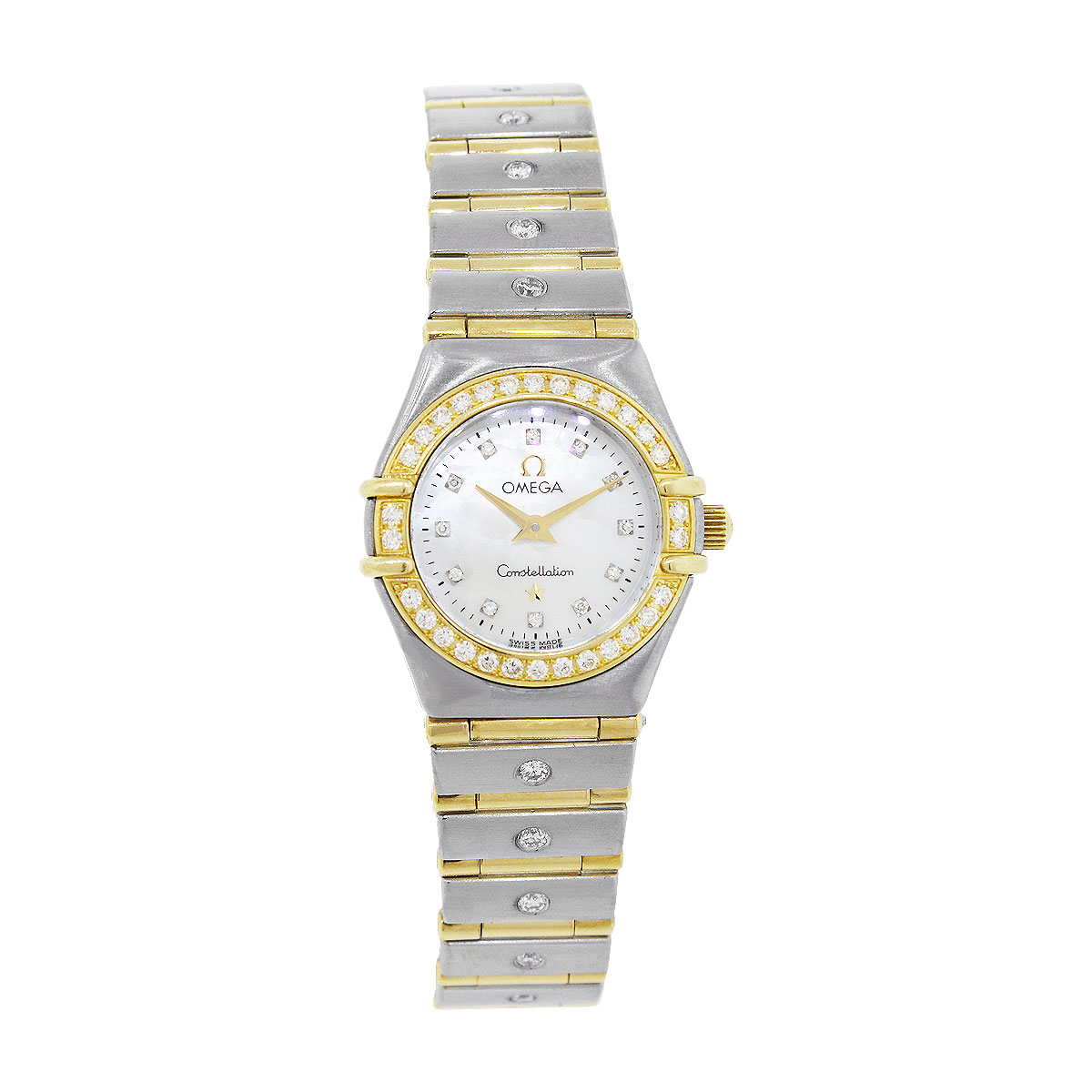 Omega Constellation Two Tone Mother of Pearl Mini Ladies Watch ...