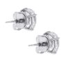 14k White Gold 15.17ctw Round Brilliant Diamond Stud Earrings