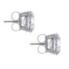 14k White Gold 15.17ctw Round Brilliant Diamond Stud Earrings