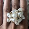 Pearl Diamond Cluster Ring