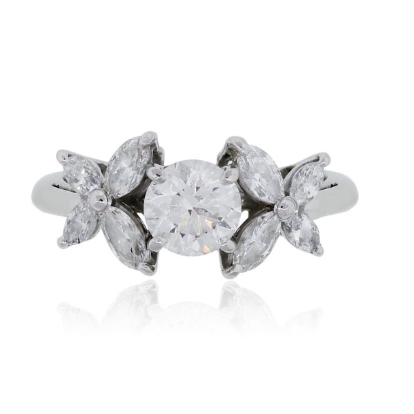 Tiffany & Co. Platinum 1.33ctw Diamond Victoria Ring